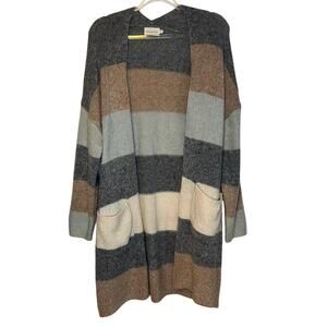 Dreamers Multicolor Colorblock Sweater Duster S